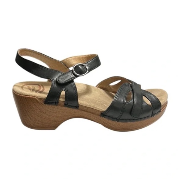 Dansko Season Black Sandals Size 38 - Picture 4 of 10